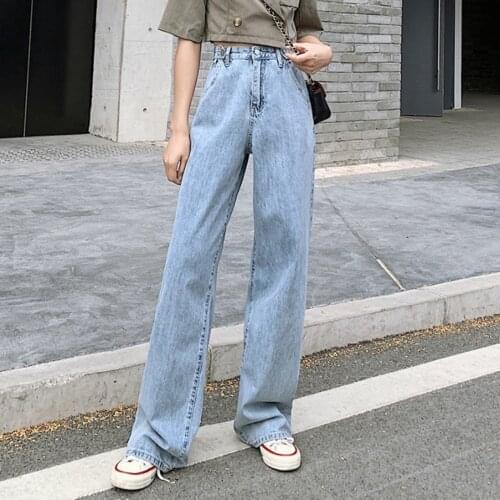 Women Vintage Denim Y2k High Waist Loose Mom Jeans Vaqueros Straight Leg Baggy Pants Washed Boyfriend Jeans Femme Ropa Mujer