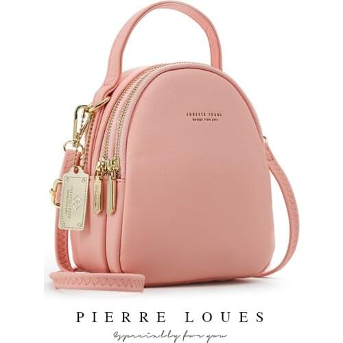 Women Mini Backpack PU Leather Soft Touch Small Backpack Multi-Function Female Ladies Shoulder Bag Purse mochilas mujer