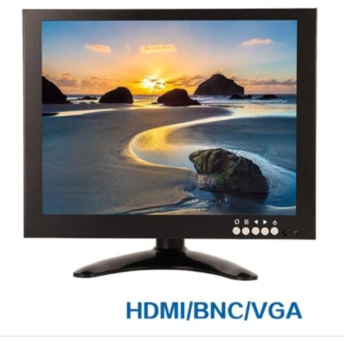 10.1 Inch HD CCTV LED Monitor For CCTV Camera Microscope HDMI/BNC/VGA Input