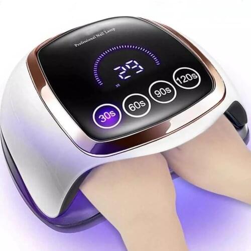 168W UV LED Nail Lamp Manicur Nail Dryer Lamp With Memory Function LCD Display New Design LED Lamp For Nail Art Manicure Tools