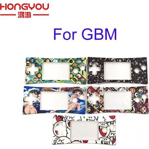 5pcs For GameBoy Micro Cover Fashion style Front faceplate cover for GBM Gameboy micro System Front shell case