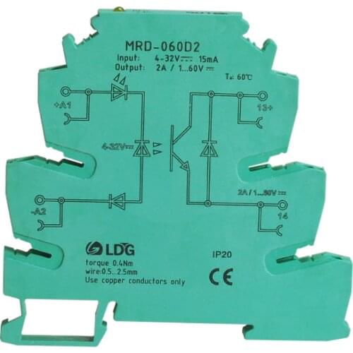 5V 12V 24V DC SSR Solid Sate Relay Module Innovative LED Indication 2A Input DIN Rail Relay Module Switch Board