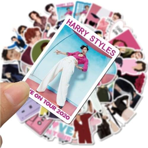 50pcs/Pack Harry Edward Styles Stickers British Singer Graffiti Stickers For Car Helmet DIY Gift Bicycle Guitar Notebook Skate