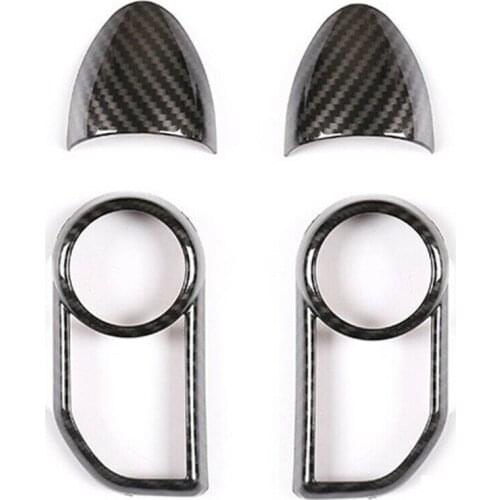 Beler 4pcs/set Carbon Fiber Style Steering Wheel Strip Frame Fit For Land Rover Range Rover Sport 2014 2015 2016 2017