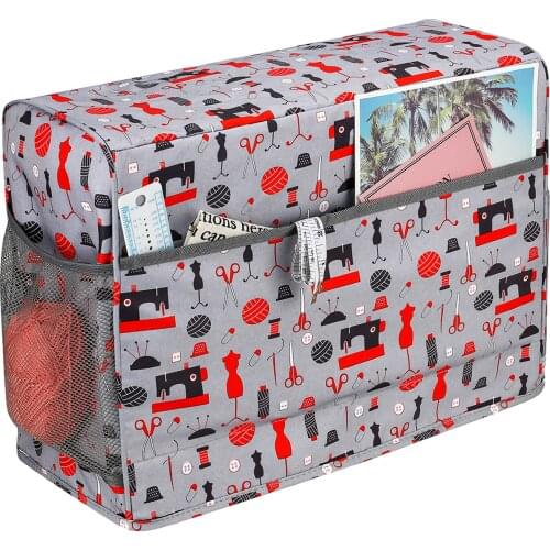 Sewing Machine Cover Protective Dust Case Bag With Storage Pockets For Needles & Accessories For Household Women Gift 43a