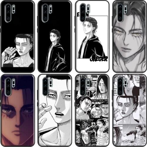 Attack on Titan Eren Yeager For Huawei P30 Pro P40 P20 Lite Mate 20 Lite TPU Case For Huawei P Smart 2019 2021 Coque