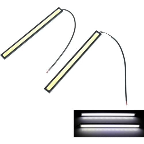 17 CM 2pcs Daytime Driving Fog Lights Vehicle Daytime Running Light COB LED Car Lamp External Lights Auto Waterproof Car Styling