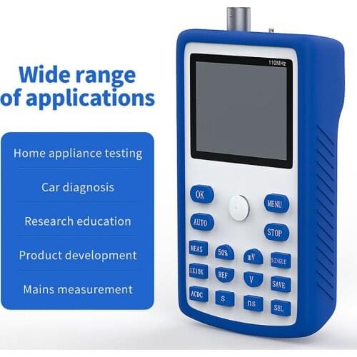 FNIRSI 1C15 Oscilloscope 110M 500MS/s Professional Handheld Oscilloscope Portable Digital Oscilloscope Support Waveform Storage