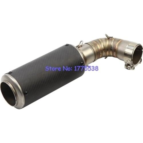 Carbon Fiber Motorcycle Exhaust Muffler Link Pipe for CB1000R 2010 2011 2012 Motorbike Muffler Exhaust for CB1000R Escape Moto