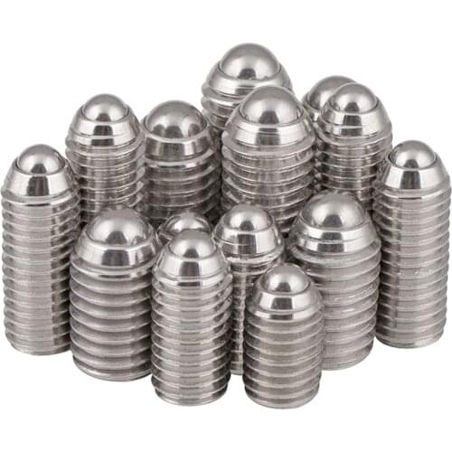 GooBetter 1-10Pcs 304 Stainless Steel Wave Beads Positioning Beads Marbles Ball Screws Tight Spring Ball Plunger M3-M16