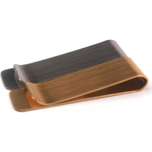 Metal Brass Banknote Clip Stainless Steel Bookmark Clip Change Banknotes Paper Clip Clamp