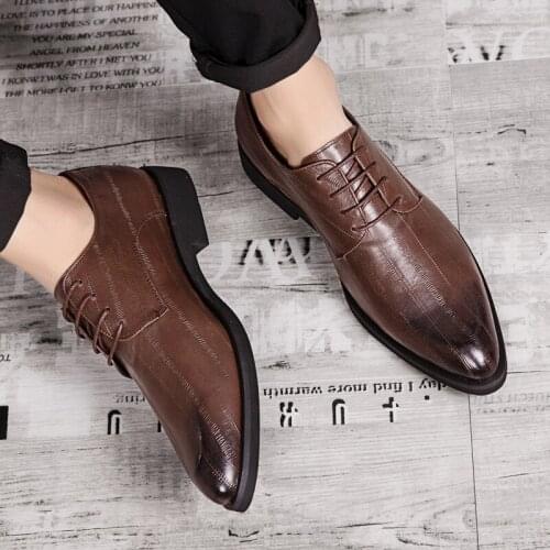 Genuine leather shose mens working heel zapatillas stylish designer loafers sport lether sneakers mens formal hombre men large