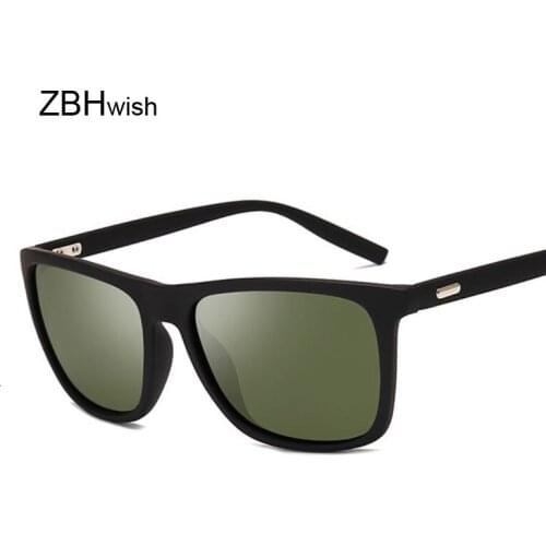 2019 Retro Sunglasses Men Women Polarized Vintage Square Mirror Black Sun Glasses For Male Female Anti-Glare Drivers Oculos
