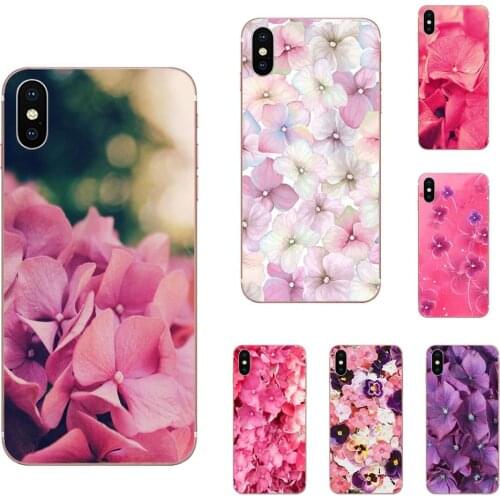 New Luxury Phone Case For LG G7 ThinQ G5 G6 K50 K40 K8 Q7 Q60 V40 V30 V20 V10 2018 Power 2 3Q Stylus Pink Hydrangea Flower