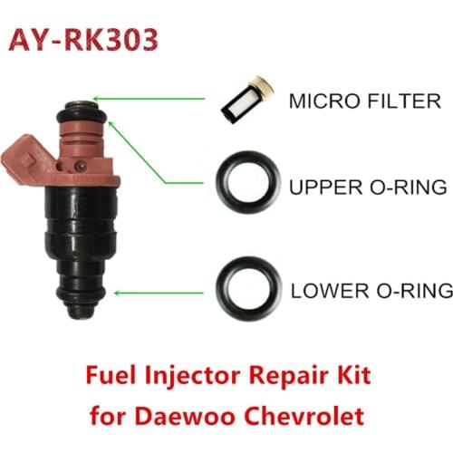 Whole sale 10 sets fuel injector repair kit for Chevrolet Daewoo 1.6 oem 96332261/25182404 (AY-RK303)