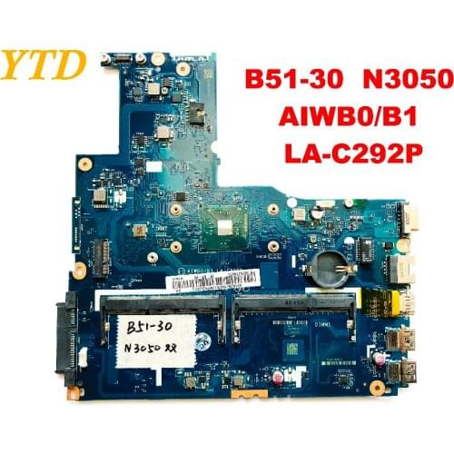 Original for Lenovo B51-30 laptop motherboard B51-30 N3050 AIWB0 B1 LA-C292P tested free shipping