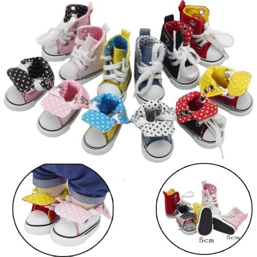 NEW 1/6 BJD Doll Shoes 5CM Canvas Shoes For Doll