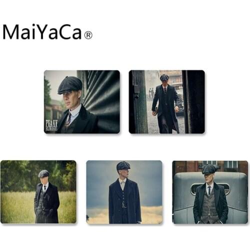 MaiYaCa Boy Gift Pad Tommy Shelby Peaky Blinders TV Laptop Gaming Mice Mousepad DIY Design Mouse pad Rug For PC Laptop Notebook