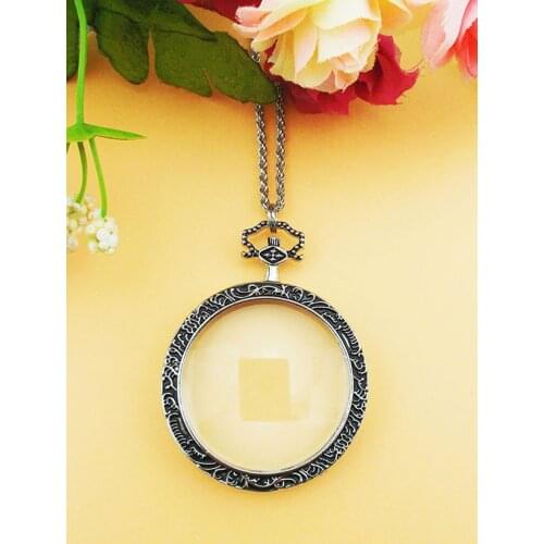 Portable Necklace elderly pocket magnifying glass reading high definition handheld children 10 times glass lens for students