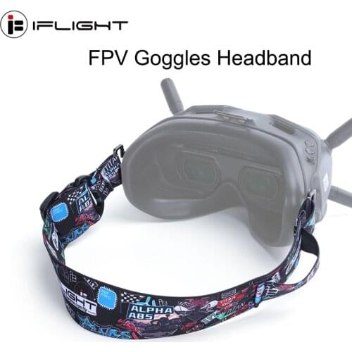 IFlight FPV Goggles Headband Adjustable Headstrap with battery holder for RC Drone Fatshark Goggles/DJI FPV goggles/other