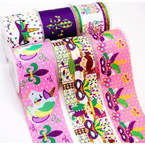 DIY Handmade Materials Printed Grosgrain Ribbon 50 Yard Per Size 26946
