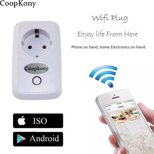 EU Smart Wifi Plug Socket Wifi Timer Adapter mini wifi socket plug outlet Smart remote wireless Control for iphone ipad Android