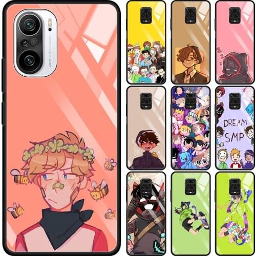 Glass Case For Xiaomi Redmi Note 8 9 10 pro Max 9S 10S 8T 9T K40 K30 Pro 9C 9A 8A 7 Fitted Phone Funda SK8 The Infinity Anime