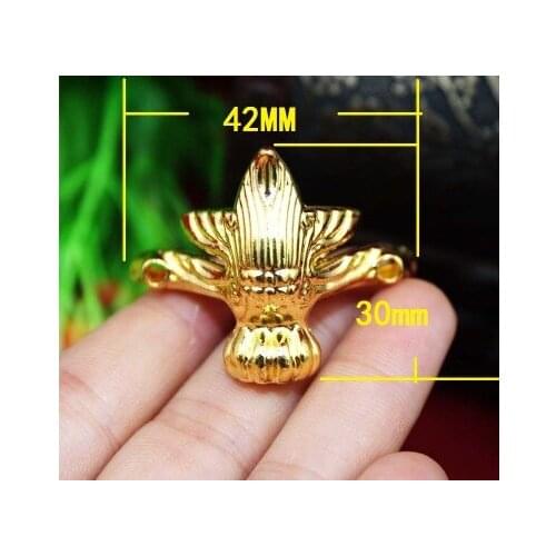 Corner Brackets Hardware accessories 42*30MM foot pad alloy antique accessories decorative wooden gift box foot