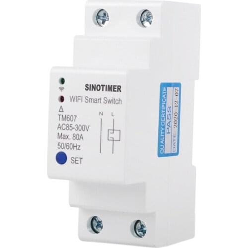 110V 230V WIFI Smart Timing Switch Countdown Timer Tuya APP -Alexa-Google Remote Control 80A 85-300V