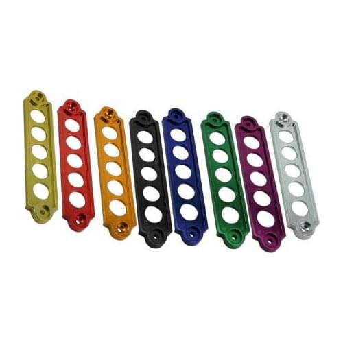 High Quality Universal Car Modified Aluminum Battery Rack Tie Down Battery Holder Fixed Clip Bracket Auto Accessories