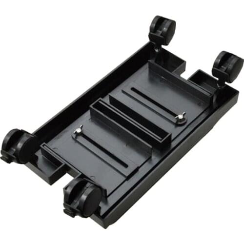 Universal Black H Computer Cases Stents Towers Chassis Host Bracket adjustable Wide Mobile ABS Plastic Pulley Case Slide Bracket
