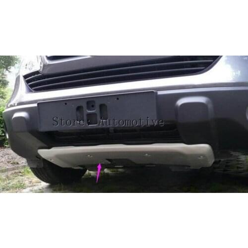 2PCS Aluminum alloy Front & Rear Bumper Protector Skid Plate Cover Trim For Honda CRV 2007 2008 2009