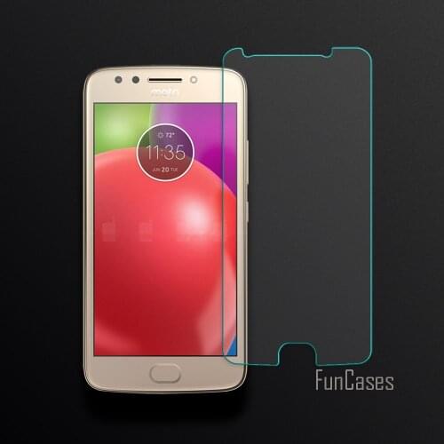 Front Film Screen Protector For Motorola Moto E4 Tempered Glass For Moto E 4 2.5D Curved Edge Protective Film Full Coverage 0.26