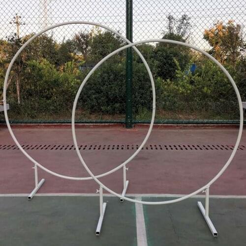 Iron Circle Wedding Arch Props Background Single Arch Flower Outdoor Lawn Wedding Flower Door Rack Wedding Birthday Decoration