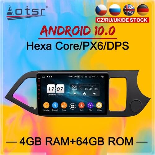 2 Din IPS Screen Android 10 DSP Car Multimedia Player For Kia PICANTO MORNING 2012-2015 GPS Navi Audio Radio BT Stereo head unit