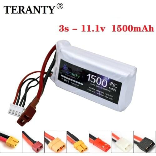 3S 11.1v 1500mAh LiPo Battery for Rc Car Helicopter Airplane 11.1 v Rechargeable Lipo Battery T/XT60/JST Plug For WLtoys V950