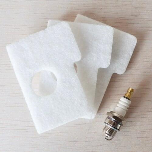 3X Air Filter element plus 1X L7T Spark Plug For Chainsaw 017 018 MS180 MS170 MS 170 180 Replcement