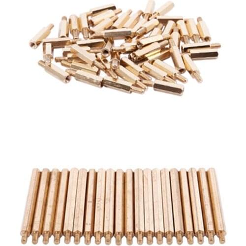 70 Pcs M3 3mm Male Female Brass Hex Standoff PCB Spacer Pillar, 20 Pcs 50mm & 50 Pcs 20mm