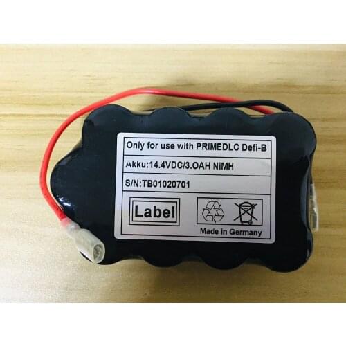 Tops 3000mAH News Defibrillator battery for Primedic Defi-B TB01020701 TB01020803-092 Defi B