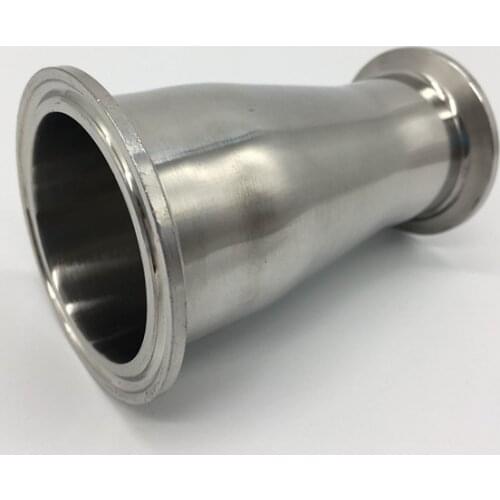 Free shipping 304 Stainless Steel 3'' x 1.5'' Sanitary TriClamp TriClover Reducer different-diameter pipe fitting size head