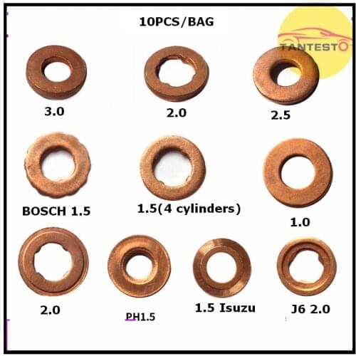 Common Rail Injector Copper Washer Seal Ring Askets F00RJ02175 F00VP01004 11176-30011 F00RJ01453 F00VC17503 F00VP01004 F00VP0