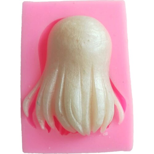 DIY Doll hair long hair gel rubber fondant mold cake decorating tools chocolate gumpaste mold
