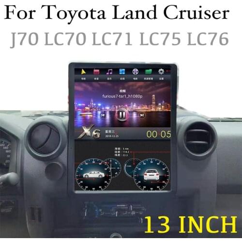 For Toyota Land Cruiser Prado J70 LC70 LC71 LC75 LC76 360 BirdView Car Stereo Audio Navigation GPS Navi Radio CarPlay 13 Inch