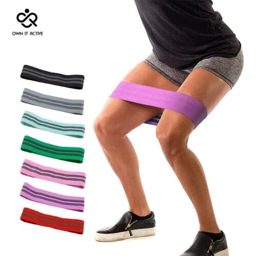 Unisex Yoga Elastic Bands Hip Circle Loop Resistance Band Workout Exercise for Legs Thigh Glute Butt Squat Bands Non-slip Design