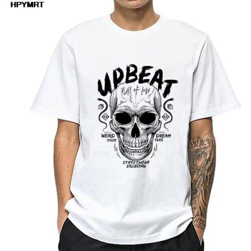 Harajuku Graphics Fashion Short Sleeve Tshirt Aesthetic skull Printing Summer T-Shirt Tops Men Clothing Oversized Tee shirt Male