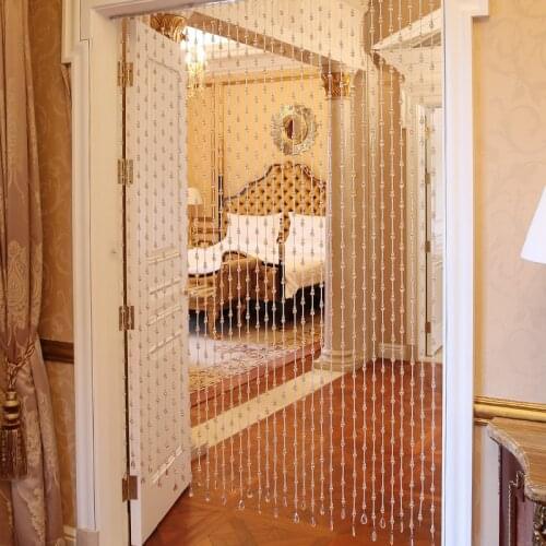 Interior Decoration Curtain Crystal Glass Bead Door Curtains Stage Background Decoration Wedding