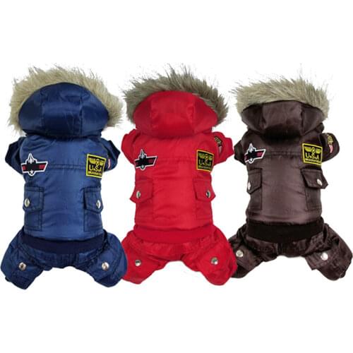 Pet Cat Dog Coat Jacket Winter Puppy Hoodie Costume Jumpsuit Hooded Soft Fur Warm Clothes Apparel for Small Large Dog Pet