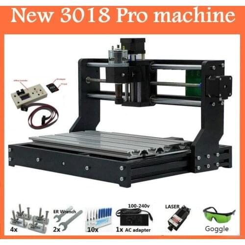 CNC 3018 PRO Laser Engraver Wood CNC Router Machine GRBL ER11 Hobby DIY Engraving Machine for Wood PCB PVC Mini CNC3018 Engraver