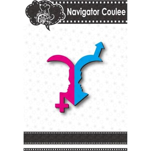 Love Male Female Metal Cutting Mould Died to Scrapbook Cutting Mould Cutting Decoration DIY Craft Cutting Mould 2021