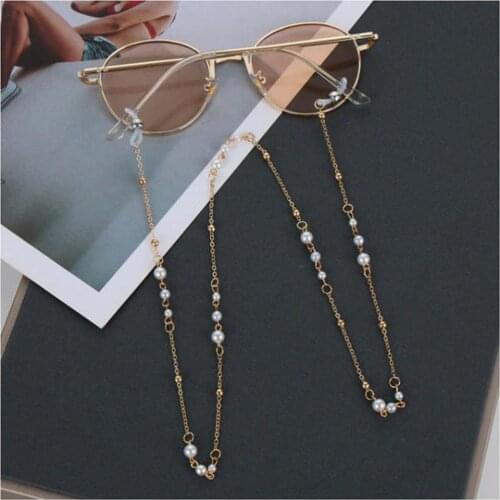 Fashion Metal Eyeglass Chains Women Sunglasses Holder Necklace Reading Glasses Non-slip Lanyard Gold Plated Eyewear Accessories